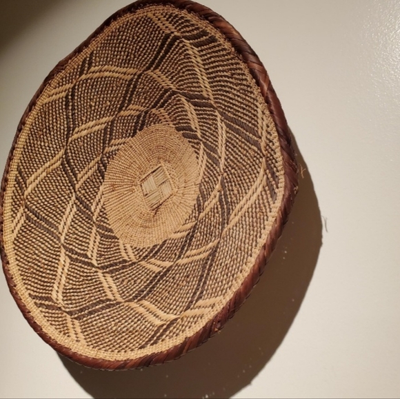 Beautiful vintage basket, Handmade ethnic basket made from natural woven organic - Picture 8 of 8